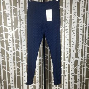 Leggings Park Active Wear High Rise Butt Enhancing Leggings NEW M Navy Blue